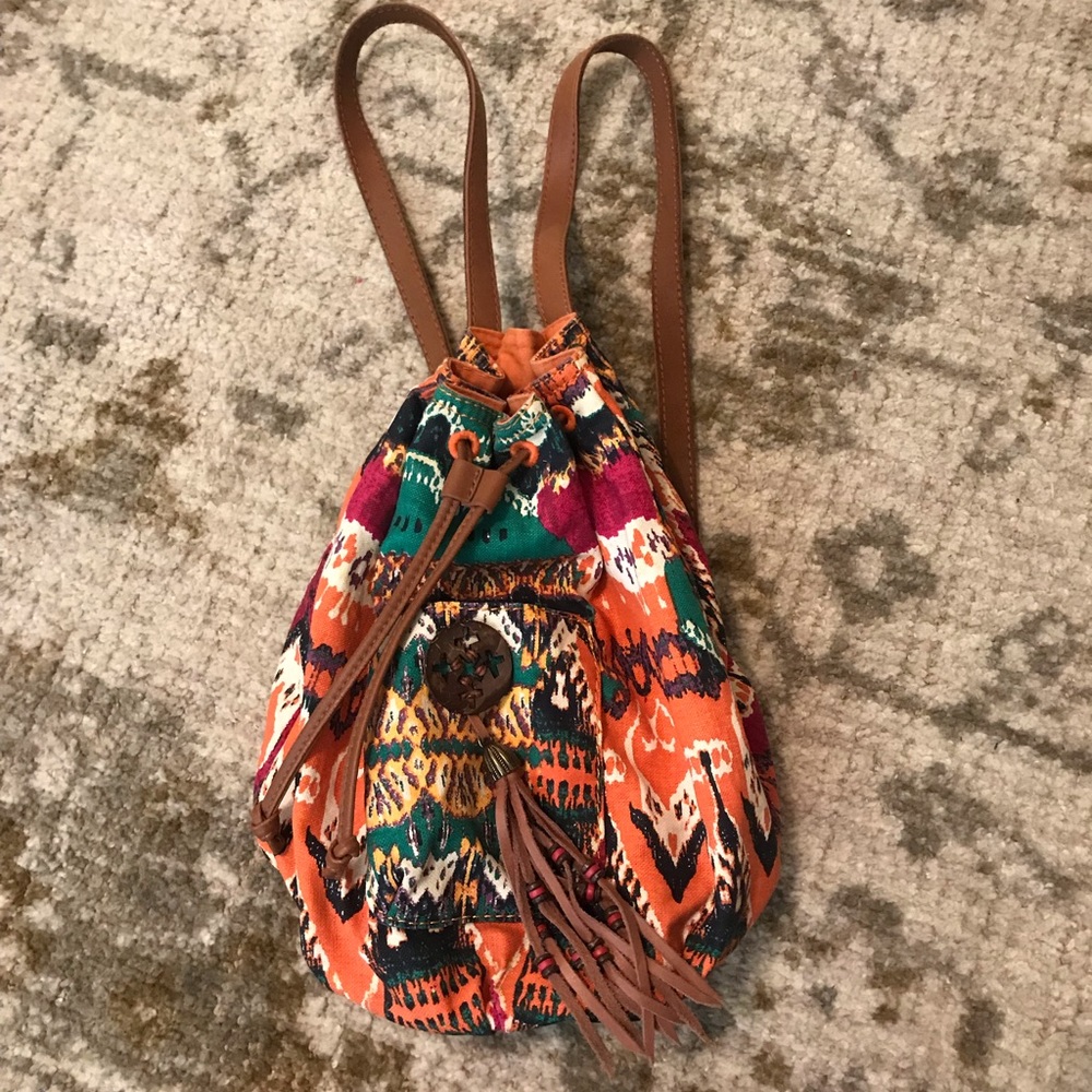 Lucky Brand Drawstring Backpack Bag